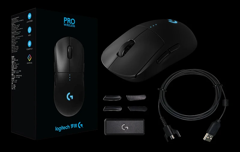 Беспроводная игровая мышь logitech mouse G Pro от logitech для ПК, игровая мышь gamer play dota2 overwatch Starcraft War3 - Цвет: GPro with Box