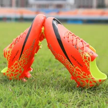 Футбольные бутсы для улицы на лужайке FG, тренировочная обувь из полимера ТПУ, устойчивая Нескользящая спортивная обувь, футбольные бутсы, бутсы, размер 33-44