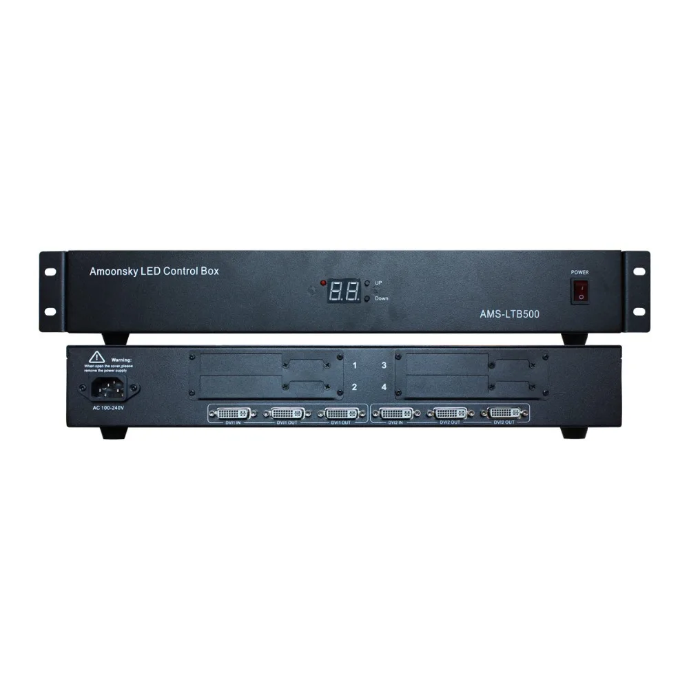 Amoonsky блок управления с 2 в 4 out DVI splliter и регулировка яркости LTB500 поддержка linsn ts802d