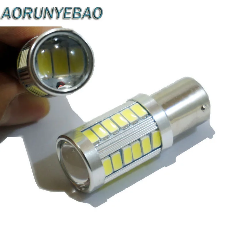 AORUNYEBAO 20 шт. 1156 BA15s P21W 33 SMD 5630 светодиодная Автомобильная стоп-сигнал задний фонарь