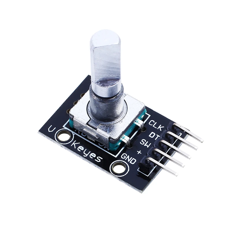 

100% New 360 Degrees Rotary Encoder Module For Arduino Brick Sensor Switch Development Board KY-040 With Pins Free shipping