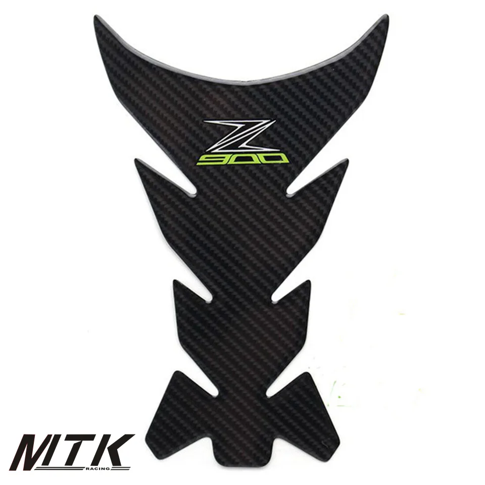 

MTKRACING Carbon 3D ADESIVI Sticker Decal Emblem Protection Tank Pad Cas Cap Fit KAWASAKI Z900
