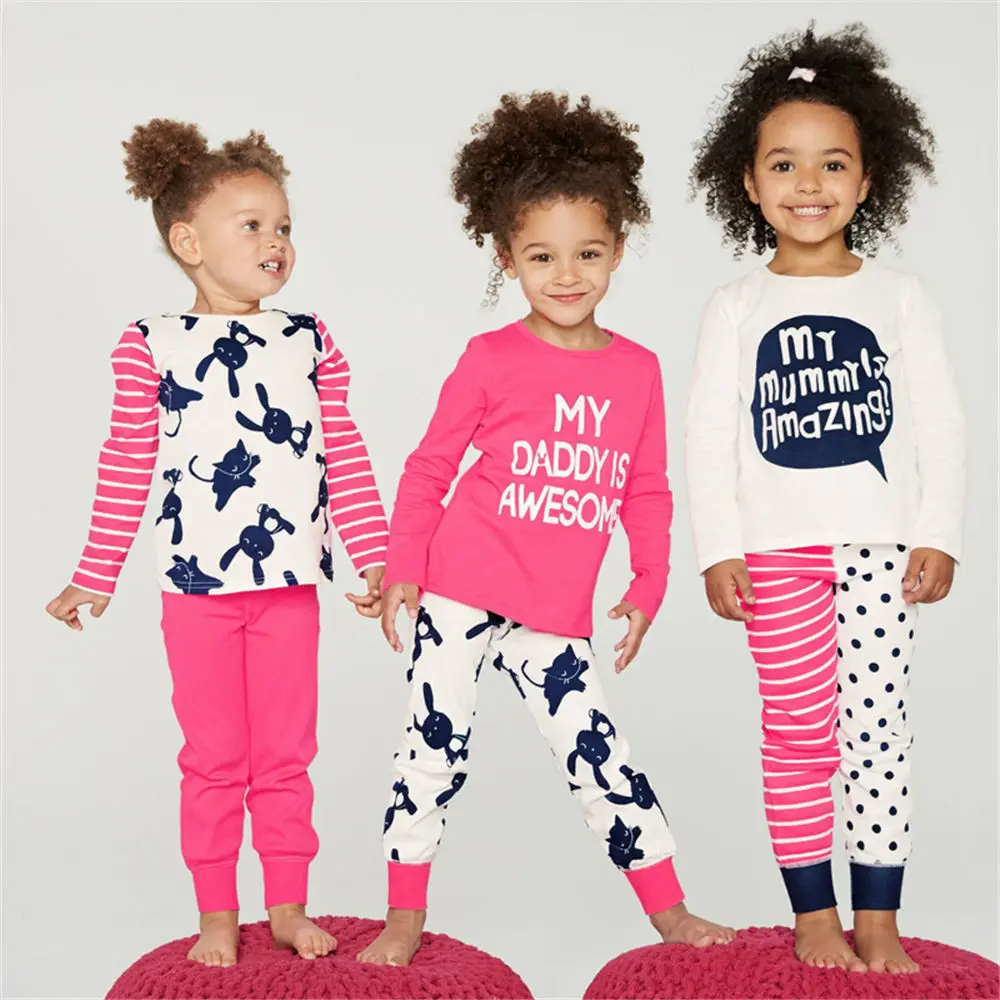 

Littlemandy Rabbit Printed sets Fleece Fabric Children Clothing Set 2019 Toddler Cotton Girls Character Tracksuit Kids Outfits