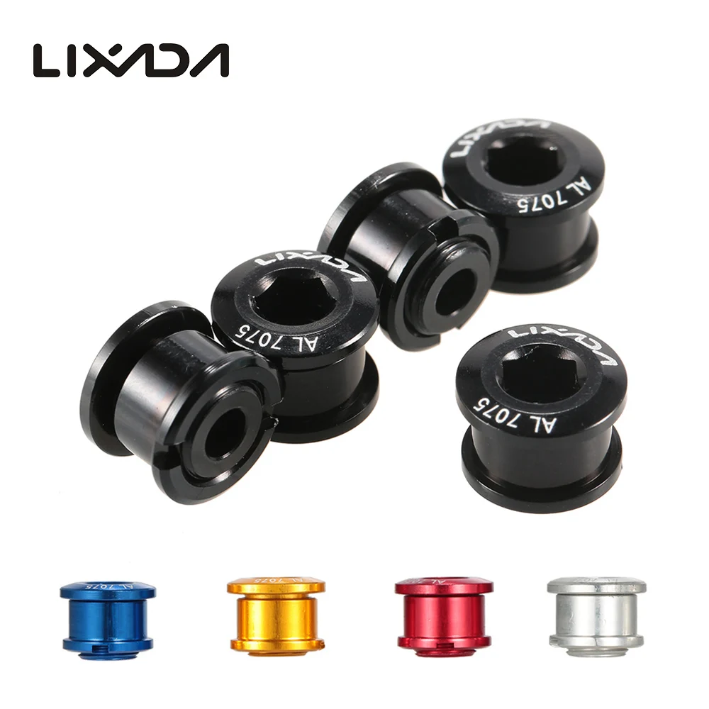 

Lixada 5Pcs Chainwheel Bolts Aluminum Alloy Crankset Single/Double Chainring Bolts & Nuts Set Bicycle Accessories Bicicleta