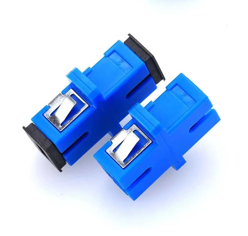 

SC PC UPC adapter 200pcs connector PC Simplex Singlemode Plastic Fiber Optic Adapter Ftth Optical Fiber Optic Connector
