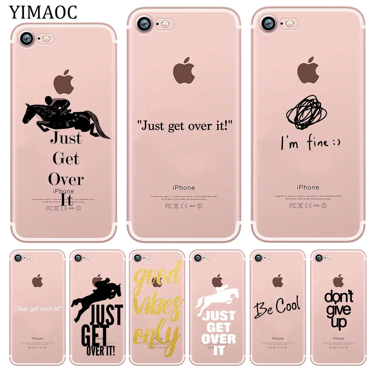 Мягкий силиконовый чехол для телефона YIMAOC iPhone XR X XS 11 Pro Max 5 5S SE 6 6S 7 8 Plus 10 TPU|Бамперы|