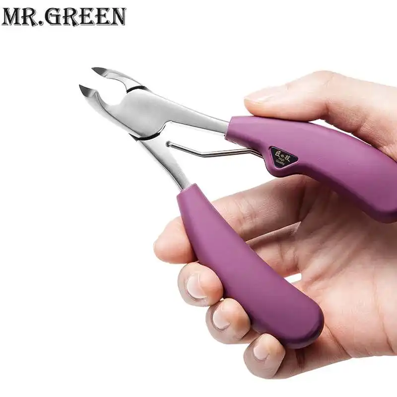 

Mr.Green Nipper Clipper Cutter Stainless Steal Scissors Podiatry Ingrown Nail Tip Cut Big Thick Hard Nail professional Pliers