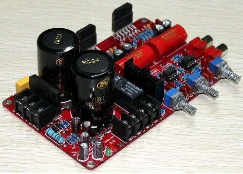 Готовая Плата усилителя микшера breeze audio LM3886 + NE5532/2*68 Вт стерео интегрированная