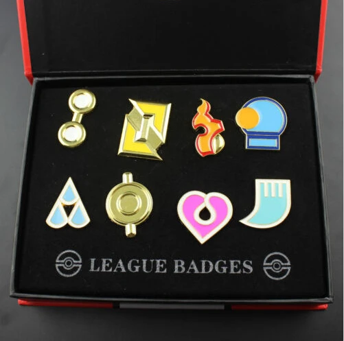

8Pcs/Lot Cartoon Anime Pokemon Pocket League SET Badges Pokemon Pocket Monsters Alloy Brooch Pin Badge Collectibles Brooches
