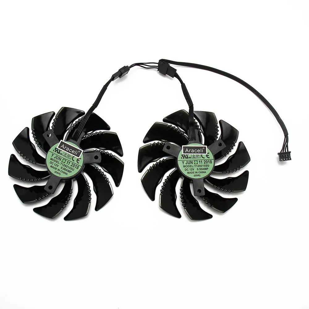 T129215SU 88mm GPU Cooler Graphics card fan for REDEON AORUS RX580/570 GIGABYTE GV-RX570AORUS GV-RX580AORUS Cards As Replacement