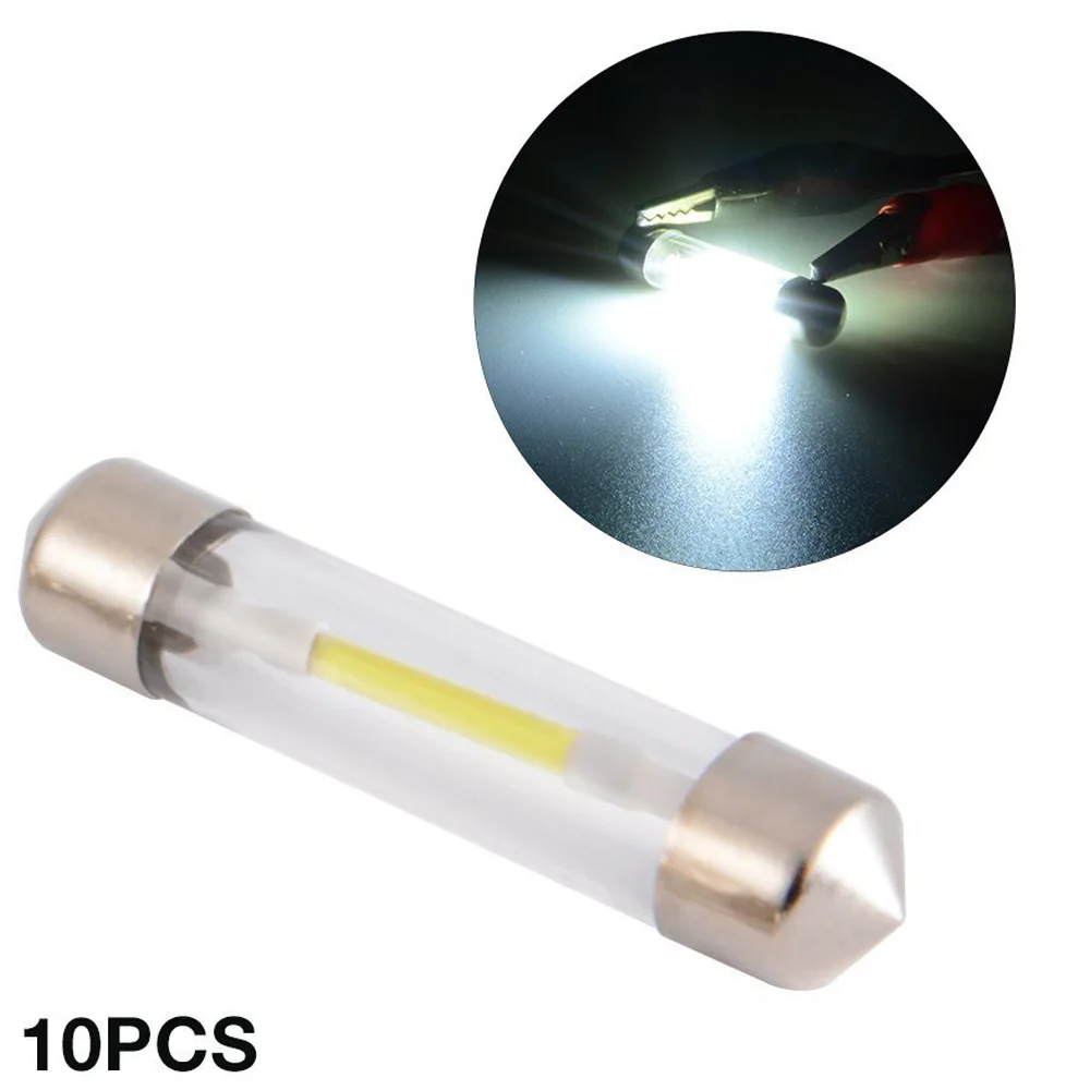 

12V Car LED Light Bulb 31mm 36mm 39mm 41mm Auto Interior Reading Light Dashboard Cold White Play License Plate Lamp