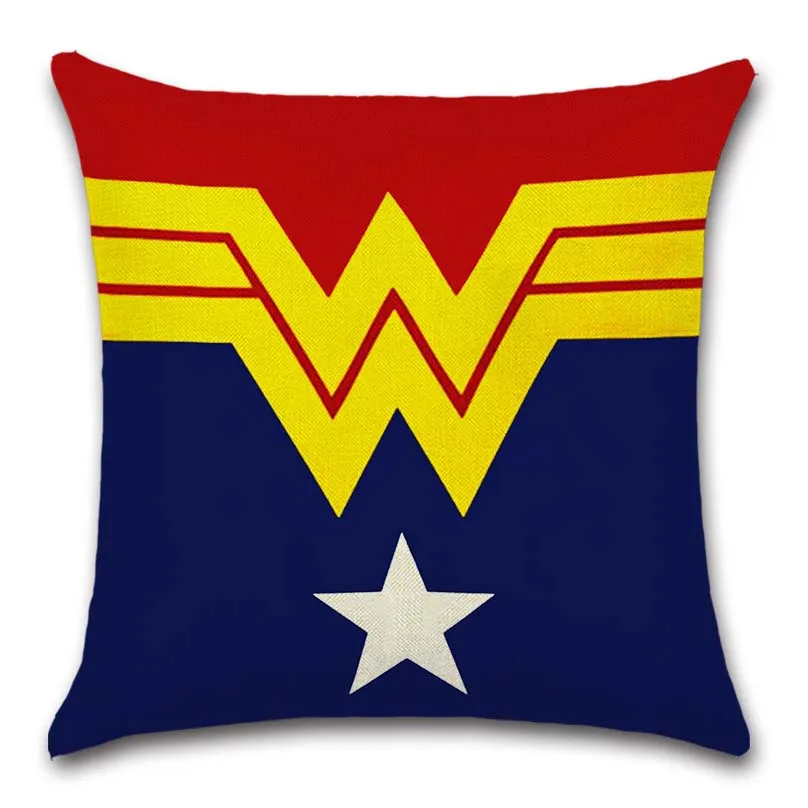5 Логотип супергероя mark wonder woman comic праздничные подушки Обложка украшение домашнего софа, кресло, сидение, детская спальня подарок друг наволочка - Цвет: 5