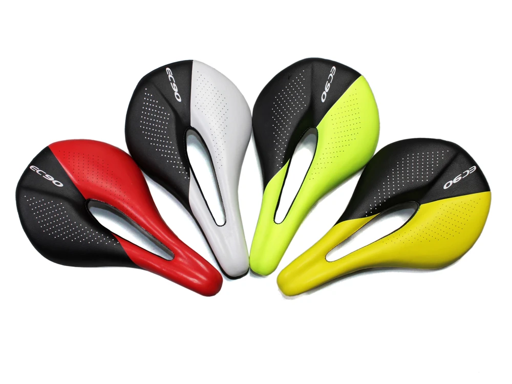 EC90 Carbon+Leather Bicycle Saddle Comfort Soft Road Mountain Bike Seat Saddles MTB Bike Cycling Saddle PU Cushions (9)