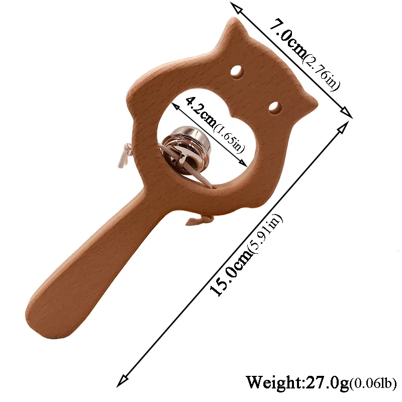 Буковая деревянная погремушка медведь рука прорезывание зубов деревянное кольцо детские погремушки можно жевать бусины играть тренажерный зал Монтессори коляска игрушка обучающие игрушки