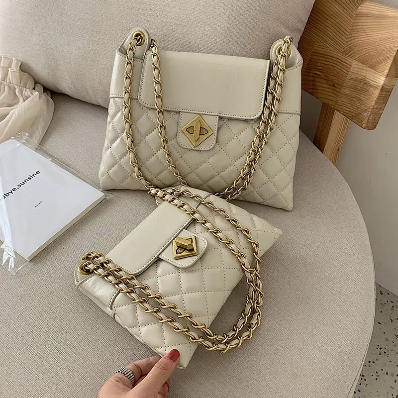 

version of Big Bag Woman 2019 New Summer Ocean Ling Chain Small Square Bag Fashion Baitao Leisure Single Shoulder Bag