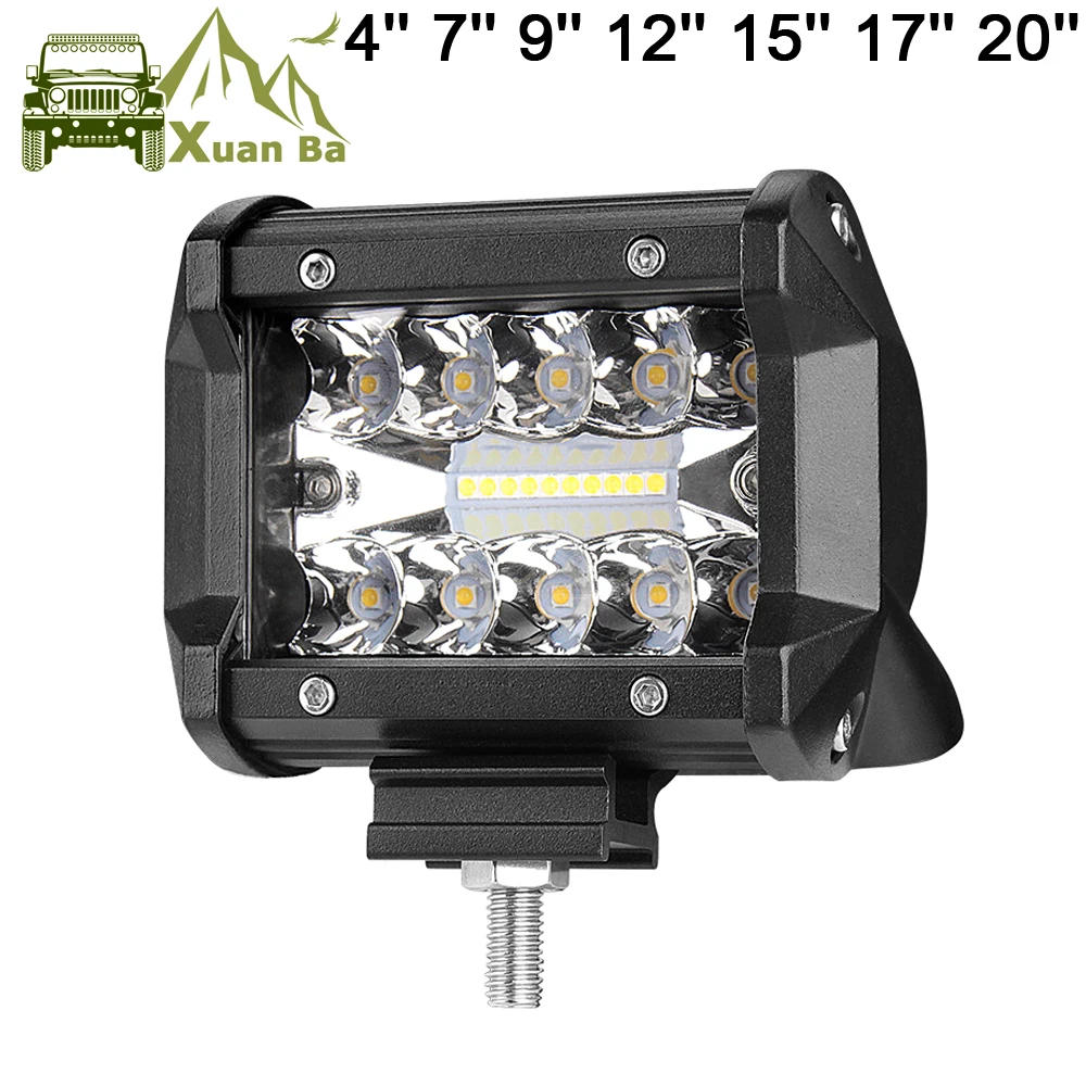 4 &quot7&quot 12 &quot20 дюймов светодиодный барный светильник для RC автомобиля 4x4