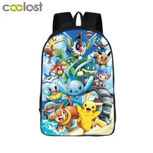 Anime Pikachu Pokemon Mochila Niños Niñas Mochilas escolares Los Niños Mochila Para Adolescentes Niños Mochilas Mochilas Mochila de Regalo