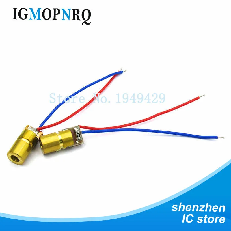 

10pcs NEW 3V 650nm 5mW Adjustable Laser Diode Module Red Copper Head laser pointer Hot sale
