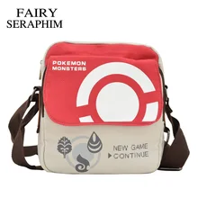 Фея Серафима Аниме Покемон сумка-мессенджер мультфильм персонаж Кроссбоди стиль мальчики девочки школьные сумки дети Bookbag мешки-монстры
