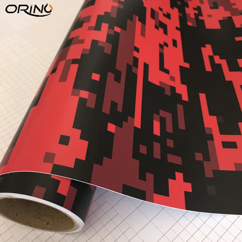 Red Digital Vinyl Film Sticker-5