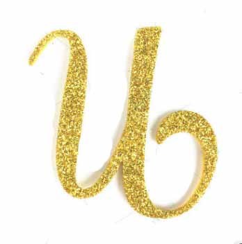 1pc Gold Letter A-Z Cake Topper Happy Birthday Cake Topper Baby Birthday Party Decoration Kids Cake Toppers For Party