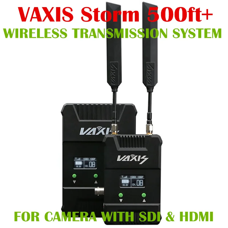 VAXIS STORM 500 + FT беспроводной WHDI Видео Трансмиссия системы для Китая камера HDMI и SDI