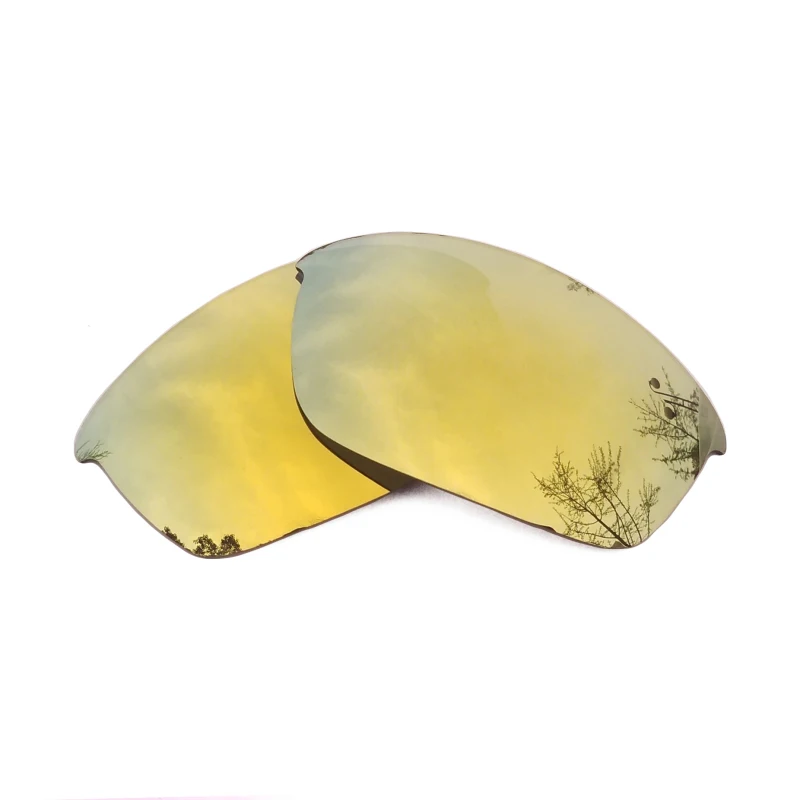24K Gold Mirrored 24K Золотые Зеркальные поляризованные Сменные линзы для Flak солнечные очки к куртке рамка UVA и UVB - Цвет линз: 24K Gold Mirrored