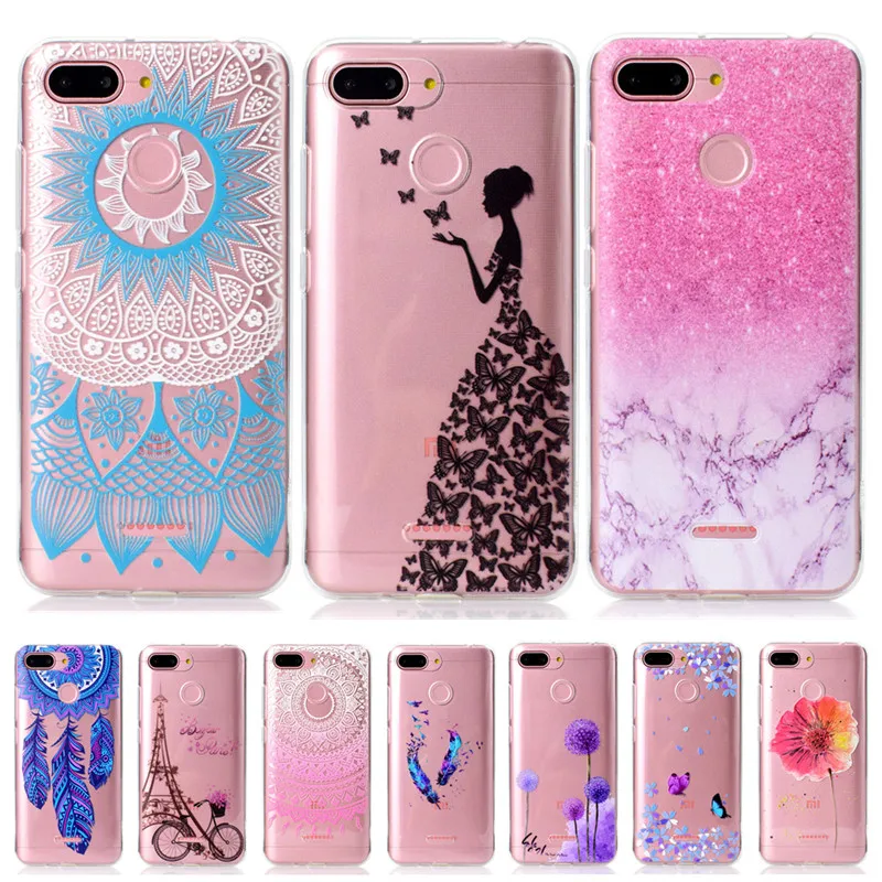 

Phone Case For Xiaomi Redmi 6 Case Soft Silicone Cartoon Patterns Back Cover For Xiaomi Redmi 6 Case Xiomi Redmi 6 Transparent