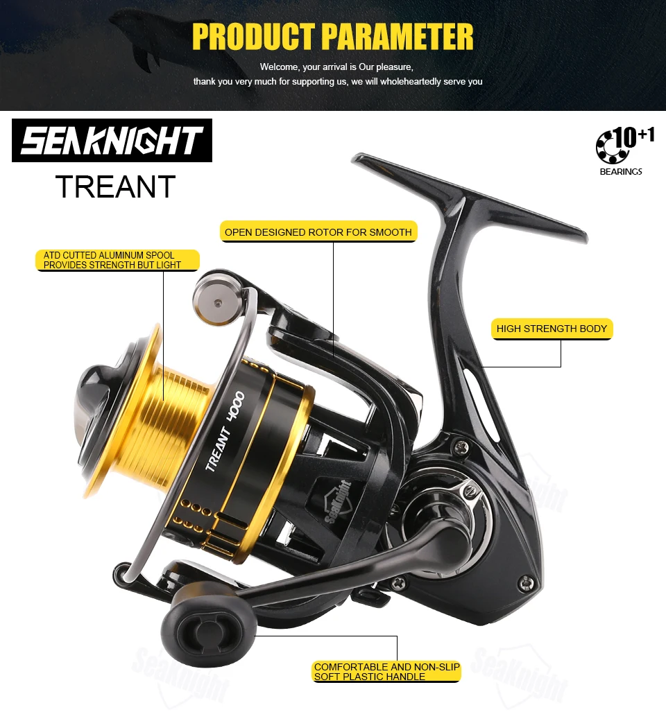 SeaKnight TREANT Fishing Spinning Reel - Finish-Tackle