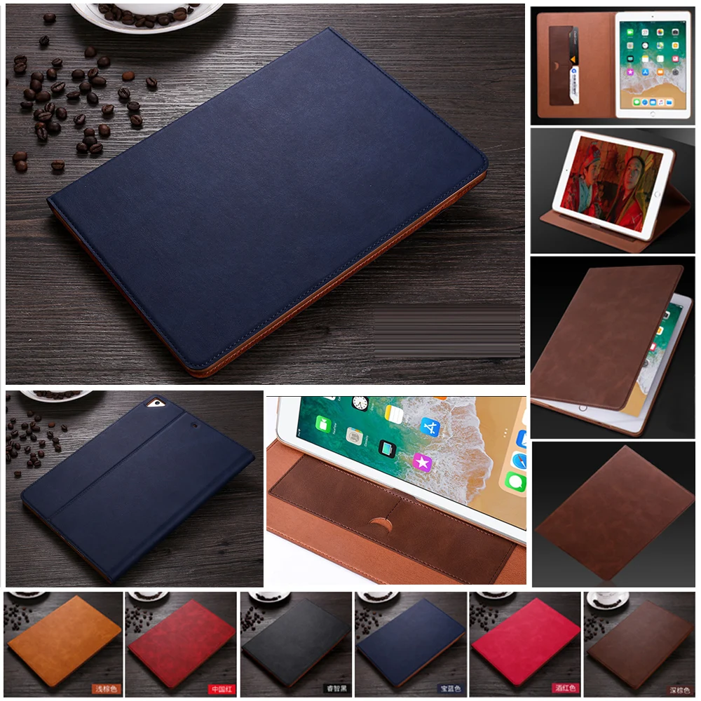 

For iPad Air 1 Case Cover High Quality PU Leather Flip Stand Smart Tablet Skin Protective Wake up/sleep For iPad 5