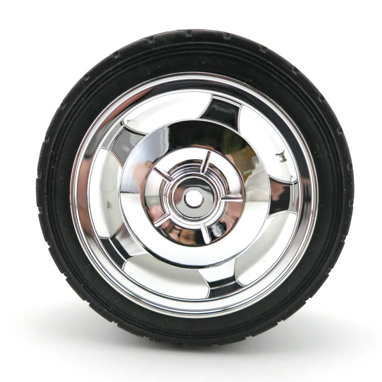 4 шт./лот 80 мм резиновая кожа шины для 1:16 RC модели автомобилей шестигранное отверстие робот колеса пластиковые колеса-ступицы шины