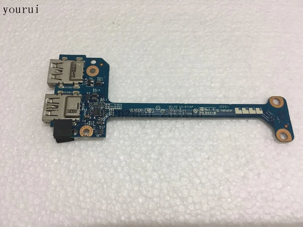 Yourui для HP Envy M6 1000 Series плата с двумя USB портами QCL50 LS 8714p REV.1.0 работает