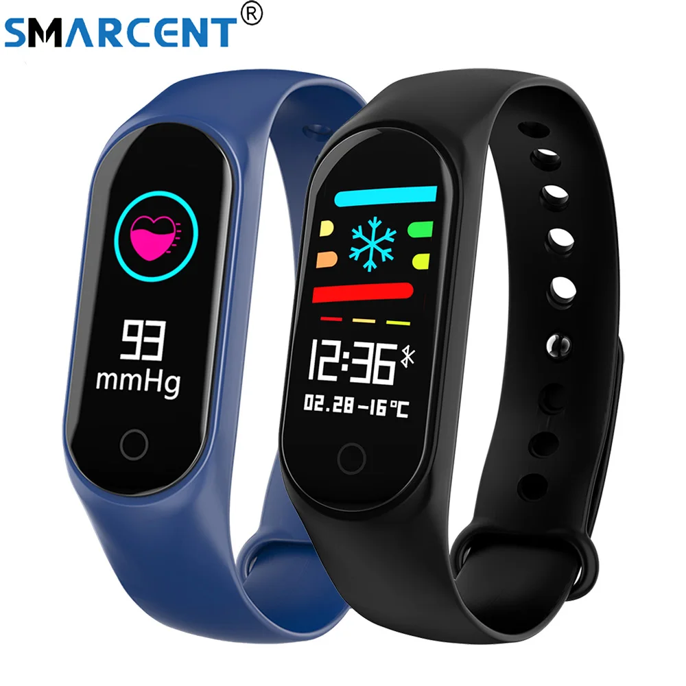 

M3S Smart Bracelet Color-screen IP67 Fitness Tracker blood pressure Heart Rate Monitor Smart band For Android IOS phone