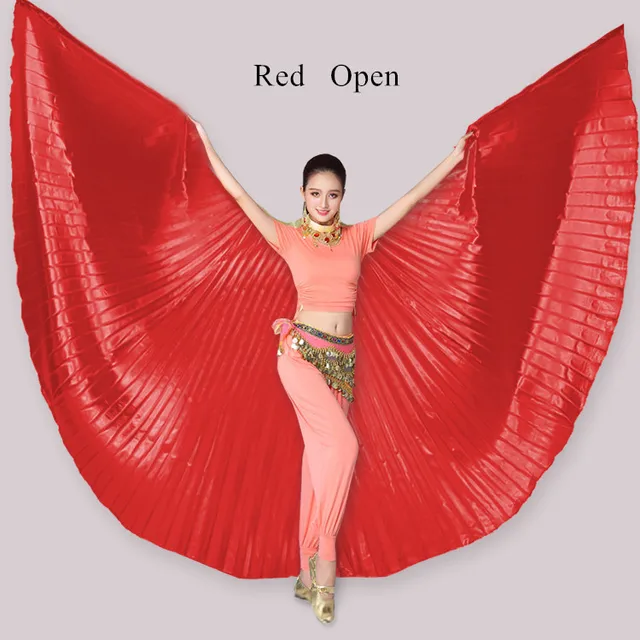 Best Dance Womens Professional Belly Dance Costume Angle Isis Wings No Stick Black 