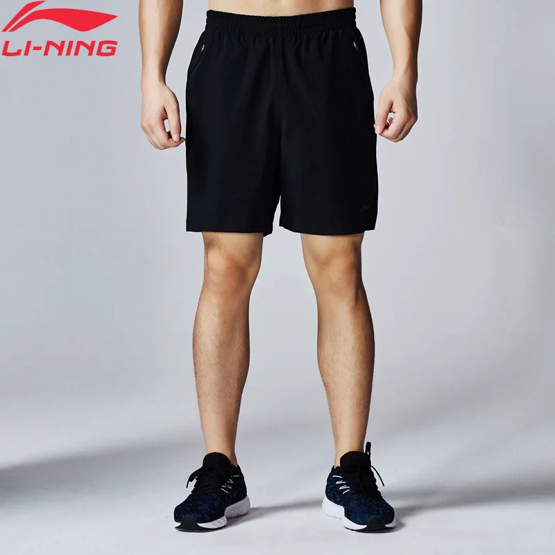 Li-Ning мужские шорты для бега на сухой дышащей 88% полиэфир 12% спандекс подкладкой
