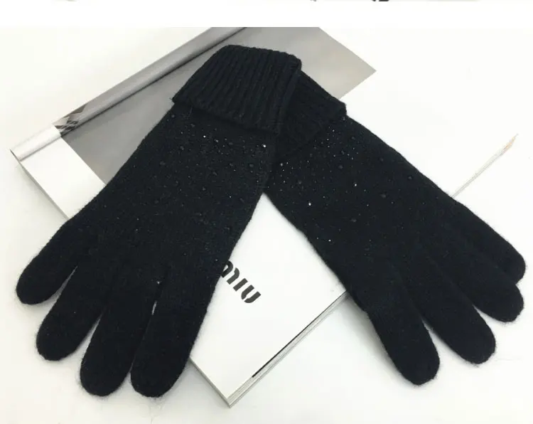  hat scarf set  Scarf, Hat & Glove Sets knitted  winter hat and scarf woman with diamond  (1)