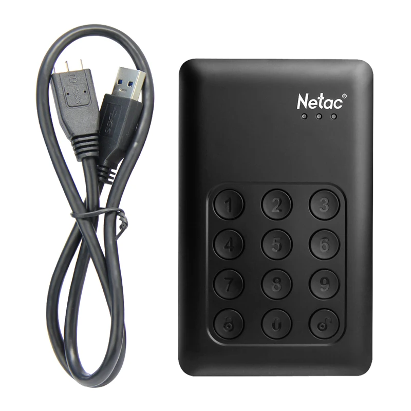 Netac K390 1 ТБ 2 ТБ USB 3,0 2," Портативный HDD AES аппаратное Шифрование мобильный внешний жесткий диск для настольных ПК