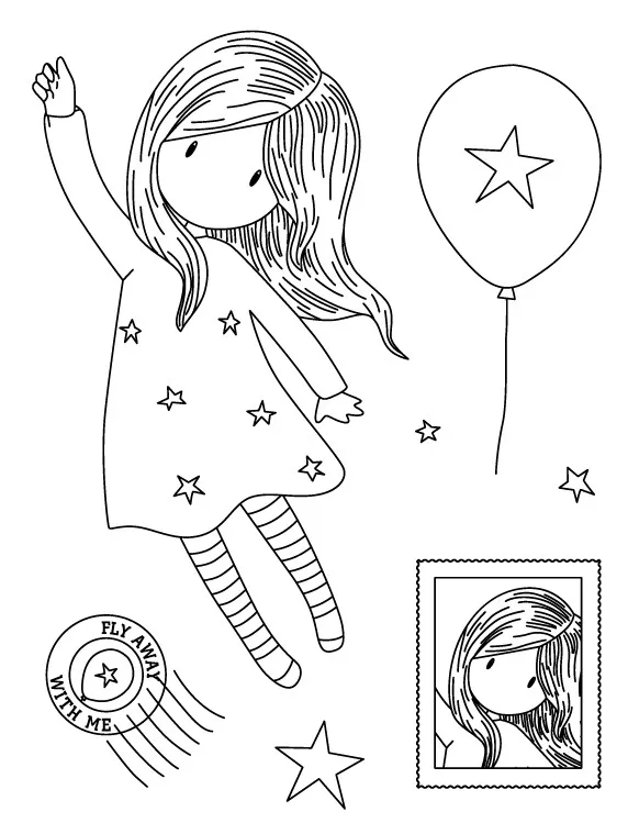 

girl Transparent Clear Stamps for DIY Scrapbooking/Card Making/Kids Christmas Fun Decoration Supplies