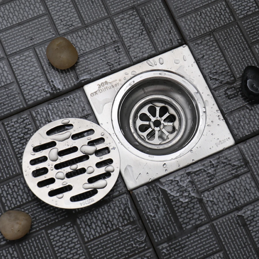 GX Diffuser напольная Сливная крышка Линейный душ сливы ванная комната Матовый SUS304
