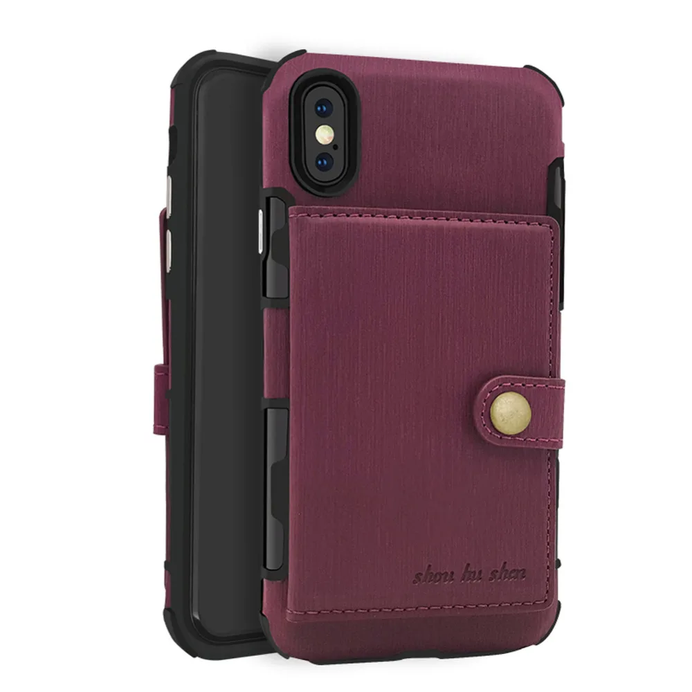 Wallet Case for Apple iPhone X, Premium Leather Case
