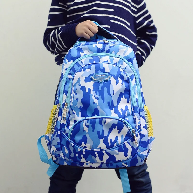 Детская нейлоновая школьная сумка для школьников мальчиков и девочек