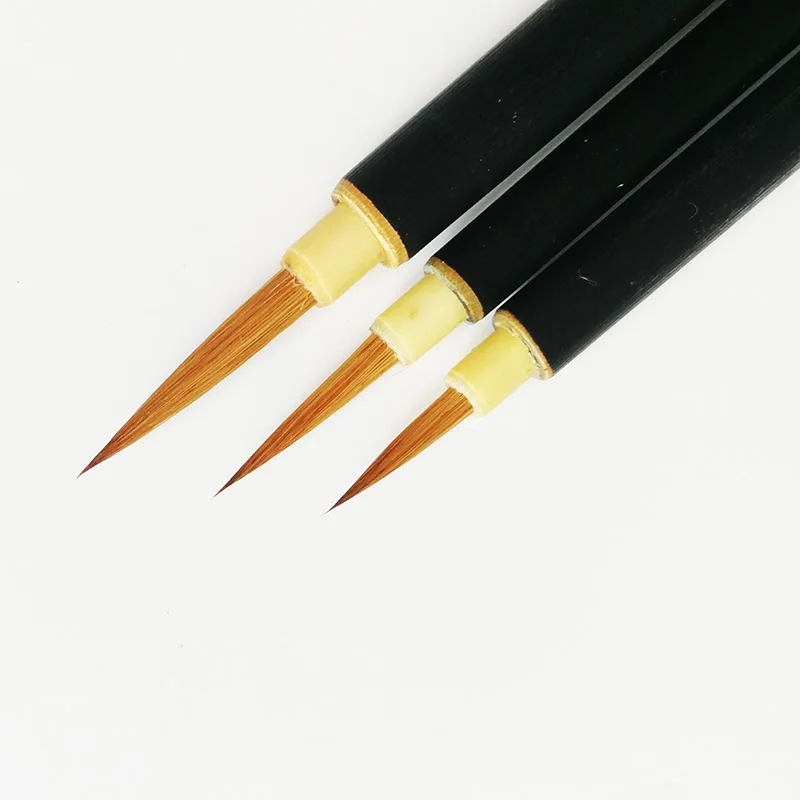 

3Pcs/set Weasel Hair Chinese Meticulous Painting Brushes Line Drawing Brushes for Drawing Details Art Brush Handmade