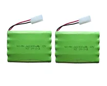 2 paquete 12 V 2400 mAh ni-mh bateria 12 V RC batería NiMH pilas recargables 12 V paquete 10X tamaño AA Ni MH para la batería del juguete del coche del RC