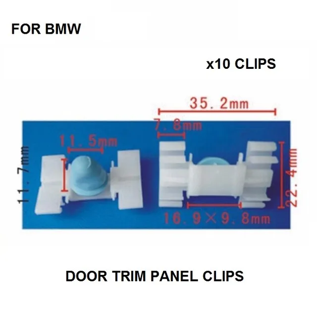 DOOR TRIM PANEL CLIPS FOR BMW 3 SERIES E36 E46 DOOR MOULDING TRIM STRIP