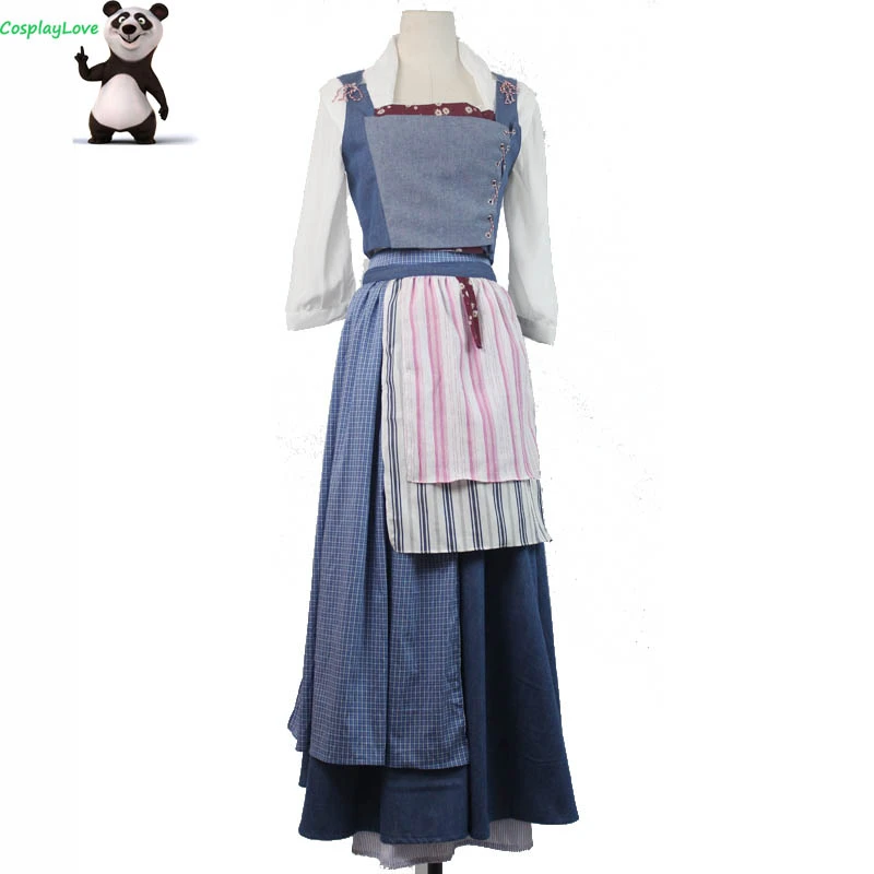 Cosplaylove Movie Beauty And The Beast Custom Made Blue Maid Belle Cosplay Dress Princess Cosplay Costume For Kid Adult Women Cosplay Costumes Aliexpress