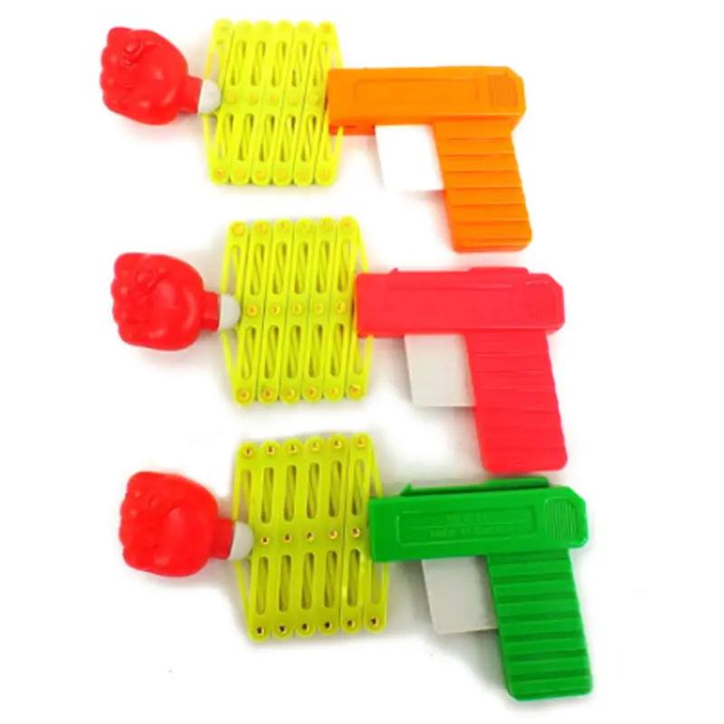 Kids Magic Stretch Telescopic Fist Gun Retractable Party Festival Gift Classic Shooter Plastic Elastic Trick Funny Toy J75