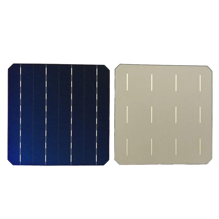 100PCS 156*156 Monocrystalline Silicon Solar Cells 5.0W 0.5V high-efficiency for home DIY use Solar panel cellphone charger