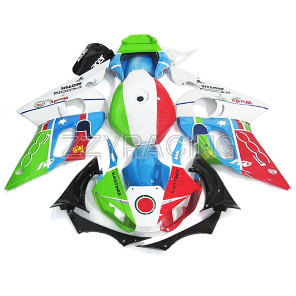 

Injection Fairings for Yamaha R6 1998 - 2002 99 00 01 Complete Panels Kit 1999 2000 2001 ABS Plastic Body Kit Red Green Colorful