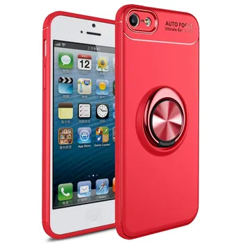 

Stand case Silicone with Ring for Apple IPhone 5/5S/BE Red