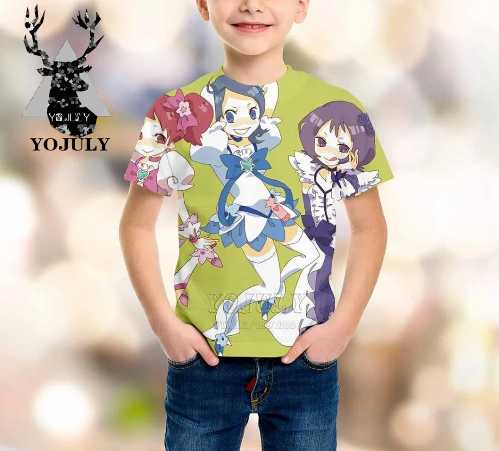 YOJULY Witch Doremi harajuku/детская одежда с 3d принтом для маленьких мальчиков и девочек-подростков детская футболка Лидер продаж, модные топы, футболки Modis A320